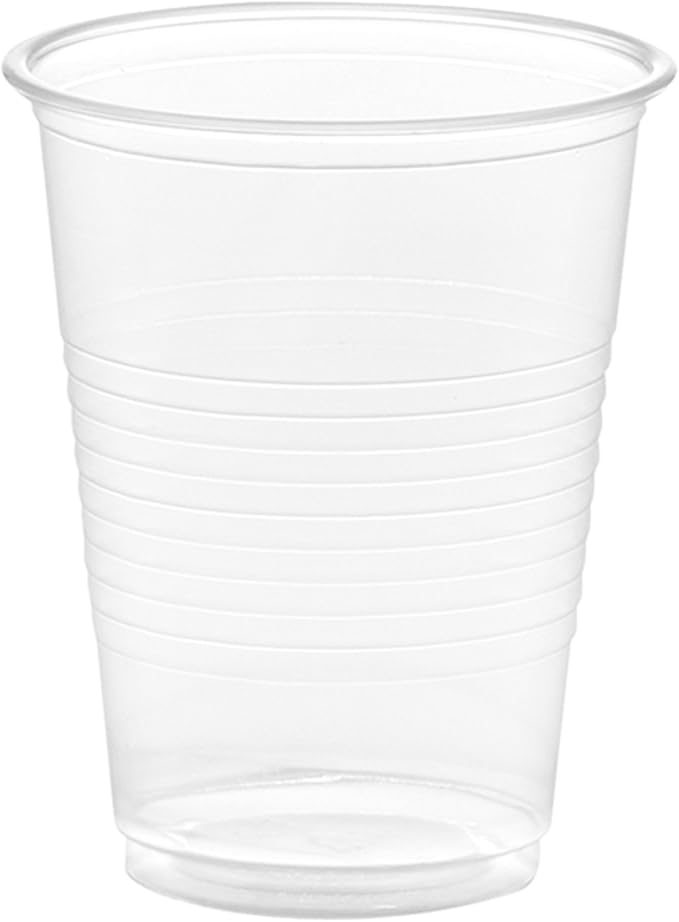Comfy Package [7 oz. - 100 Count Clear Plastic Cups Disposable - Cold Party Drinking Cups for Events and Everyday Use