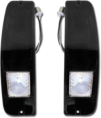 Red  White LED Car Rear Tail Brake Lights Backup Lights Compatible for Ford Styleside F100250350 Truck, Econoline E100200300(Smoked Lens)