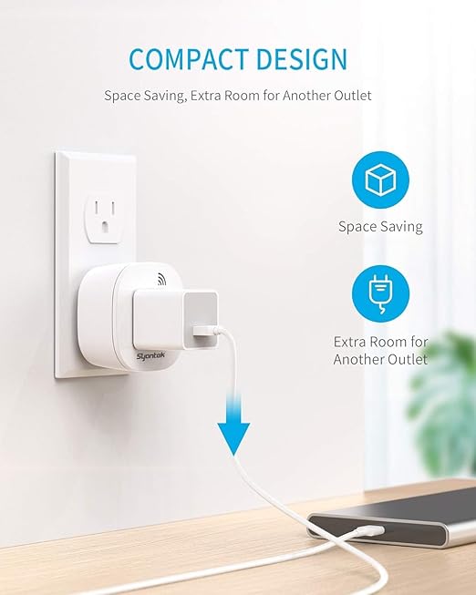 Remote Control Outlet, 1 Wireless Remote Control Outlet Plug for Household Appliances, Up to 100 ft Range, ETL Listed, White