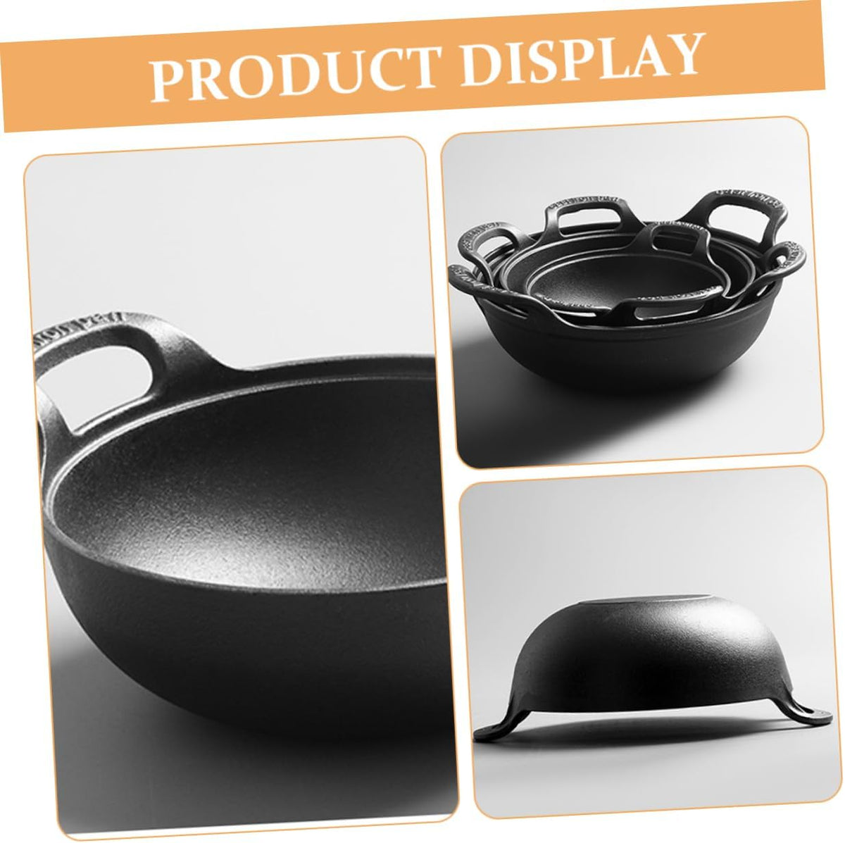 Cast Iron Skillet for Camping and Outdoor Cooking Sturdy Non-Coated Iron Frying Pan 12-Inch Size Versatile Use for Campfire and Home Cooking