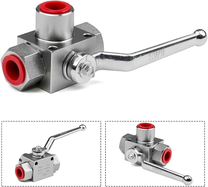 High Pressure Hydraulic Valve,3 Way High Pressure Ball Valve Shut Off Valves,Hydraulic Ball Valves 7250 PSI(NPT14)