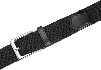 Elastic Braided Belt, 1 38", Woven Stretch Belt for Golf Casual Jeans Shorts Pants