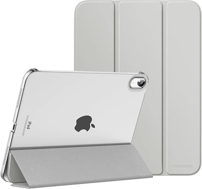 MoKo Case for 11th generation iPad (A16) 11-inch 2025, case for 10.9-inch iPad 2022, translucent hard polycarbonate back cover with slim stand, compatible with Touch ID,