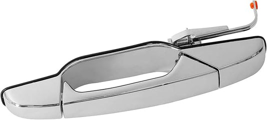 Exterior Chrome Door Handle Rear Left Driver Side  for 2007-2013 Chevy Silverado Suburban Tahoe Avalanche, GMC Sierra Yukon, Cadillac Escalade  Replaces 22738725, 15915659, 25960521, 80105