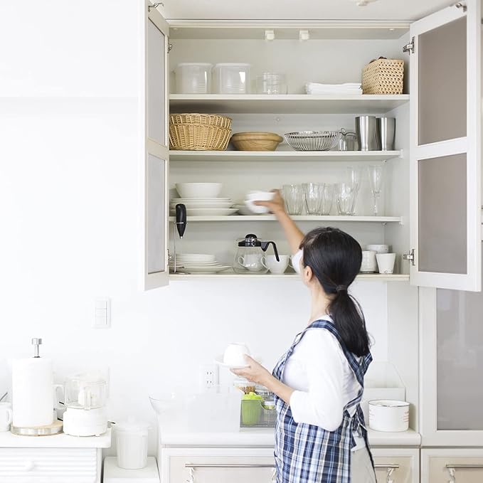 DecoBasics Half Overlay Soft Close Cabinet Hinges for Kitchen Cabinets (2 Pcs) -105 Frameless Concealed Cabinet Door Hinge -3 Way Adjustability -Clip on Plate  Matching Screw for Easy Installation
