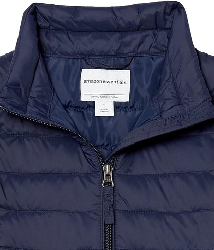Essentials girls Light-weight Water-resistant Packable Mock Puffer Jackets.