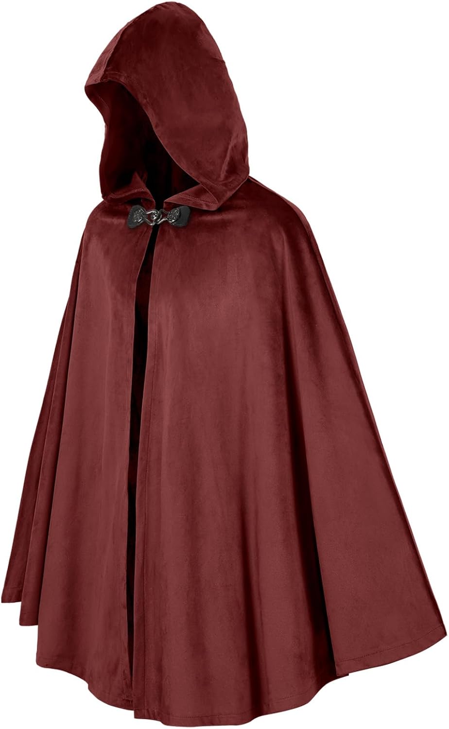 Renaissace Hooded Cloak Medieval Cape with Hood for Halloween