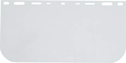 Replacement Face Shield, 8"x 15.5"x .040, Clear Polycarb, Model 15151