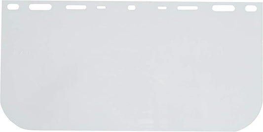 Replacement Face Shield, 8"x 15.5"x .040, Clear Polycarb, Model 15151