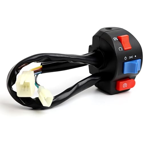 Zuma Chinese Scooter Waterproof Aluminum 78'' 22mm LeftRight Side Handle Switch Control Assembly Set with Ignition Cutoff Function for Disc Brake System GY6 50cc 125cc 150cc Moped Scooter Motorcycle
