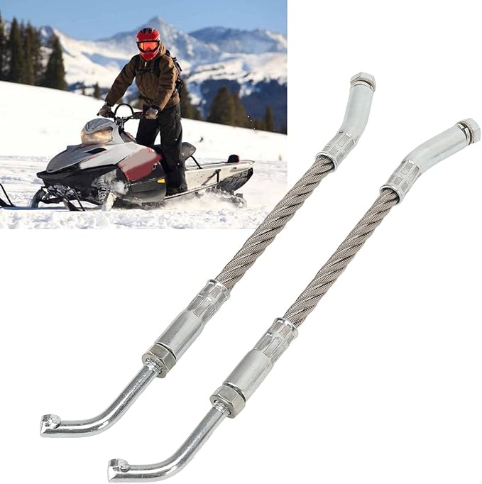 Yunir Ice Scratchers Kit, 1201 DF Universal Snowmobile Ice Scrapers Set for Snowmobiles, Recommend for Heights 2? 12in Right and Left