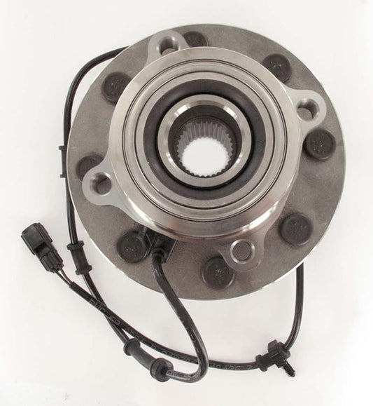SKF Front Wheel Bearing and Hub Assembly with ABS Sensor Wire Sealed Spindle 8 Lug BR930502 Aftermarket Part Compatible with Dodge 2003-2005