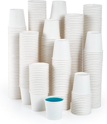 JOLLY PARTY 2 oz Bathroom Cups, 360 Pack Small Paper Cups, White Mouthwash Cups, Disposable Mini Paper Cups, Paper Sampling Cup, Espresso Cups