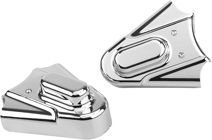 2pcs Motorcycle Chrome Rear Wheel Shaft Cap Side Protector Guard Axle Covers Compatible with Harley Softail Heritage Springer Standard Custom 1986-2007