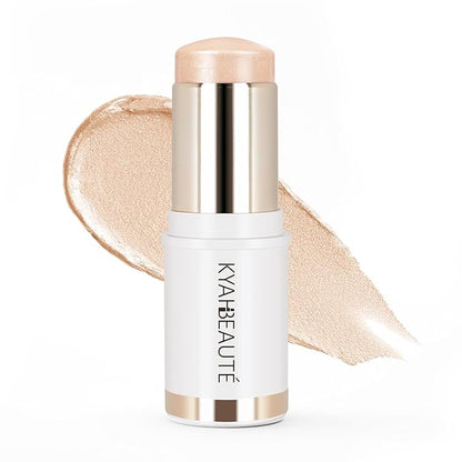 Dewy Highlighter Makeup 15g0.53fl.Oz, Highlighter Makeup Stick for Face and Body, Radiant  Shimmer Glow, Buildable Color for All Day  Vegan  Cruelty-Free  Champagne Beige Gold
