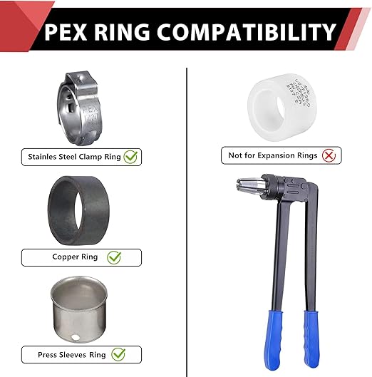 (Pack of 10) EFIELD Pex Drop-Ear Elbow Brass Crimp Fitting 1/2 Inch x 1/2 Inch Female NPT, ASTM F1807