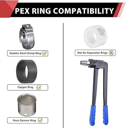 (Pack of 10) EFIELD Pex Drop-Ear Elbow Brass Crimp Fitting 1/2 Inch x 1/2 Inch Female NPT, ASTM F1807