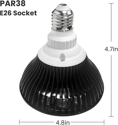 660nm Red Light Bulb, 18W (36W Equivalent) LED Grow Light for Indoor Plants Flowering Bloom and Fruiting, Grow Spectrum Enhancement