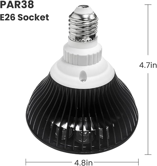 660nm Red Light Bulb, 18W (36W Equivalent) LED Grow Light for Indoor Plants Flowering Bloom and Fruiting, Grow Spectrum Enhancement