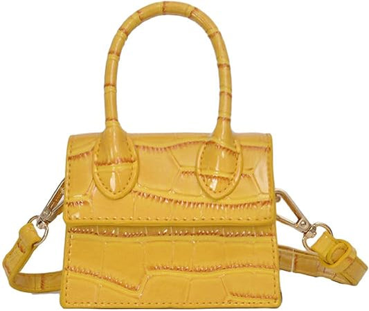 MMKJHNBHQ Women's Mini Handbag Messenger Bag Crocodile Pattern Shoulder Bag