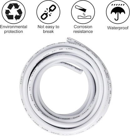 50FT 22 Gauge Wire 3 Conductor, 22AWG Electrical Wire, 22/3 Oxygen Free Stranded Tinned Copper Wire, Insulated Low Voltage Cable for LED Lamps Lights Automotive