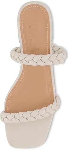CUSHIONAIRE Women's Nestar Braided Low Block Heel Sandal +Memory Foam