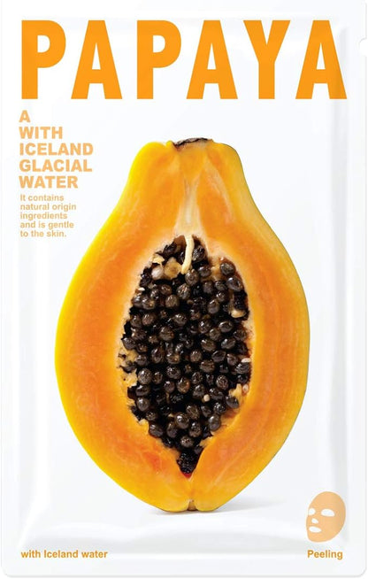 Mishe Papaya Iceland Glacial Water Sheet Mask
