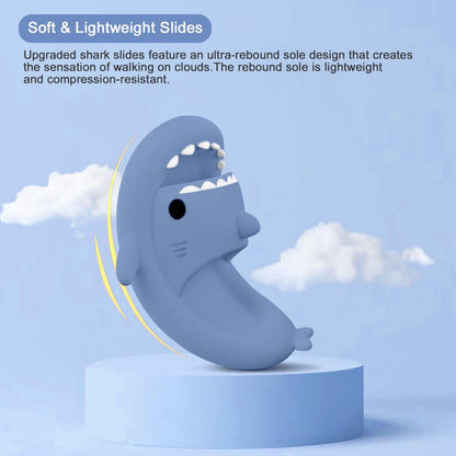 Shark Cloud Slippers, Shark Cute Slides for Women Man,Summer Slipper Sandals for Boys Girls Spa Platform Shoes Non-Slip Beach Open Toe Beach Sandals Shower Couple Shoes
