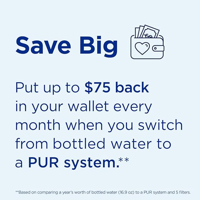 PUR PLUS Lead Reducing Water Pitcher and Dispenser Replacement Filter 1-Pack, NSF and WQA Certified ‚Äì Compatible with all PUR and Beautiful by PUR Pitchers and Dispensers, Blue, PPF951K1
