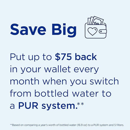 PUR PLUS Lead Reducing Water Pitcher and Dispenser Replacement Filter 1-Pack, NSF and WQA Certified ‚Äì Compatible with all PUR and Beautiful by PUR Pitchers and Dispensers, Blue, PPF951K1