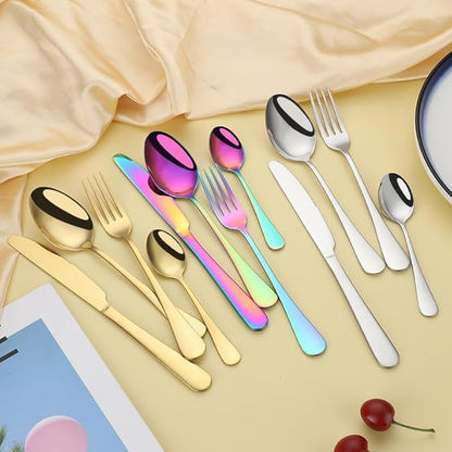 4Pcs Stainless Steel Tea Spoons For Home, Kitchen Restaurant-Black