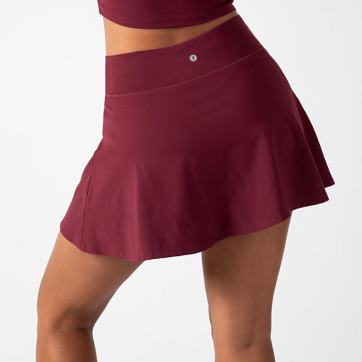 YITTY Active Women's UltraLuxe High-Waist Tennis Skirt with Built-in Shorts, Athleisure, 4-Way-Stretch, Built-in Shorts