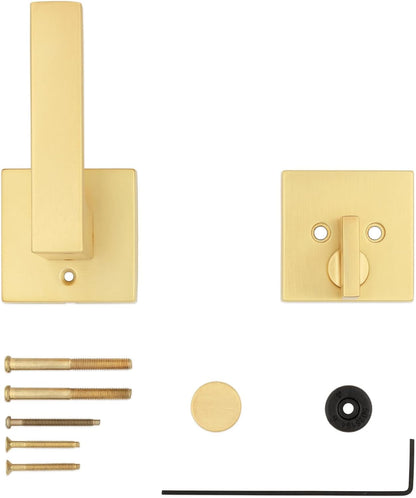 Kwikset 966SAL SQT-514 Kwikset 971SALSQT Singapore Lever Single Cylinder Interior Pack with Square Rose for Handlesets (Matte Black)