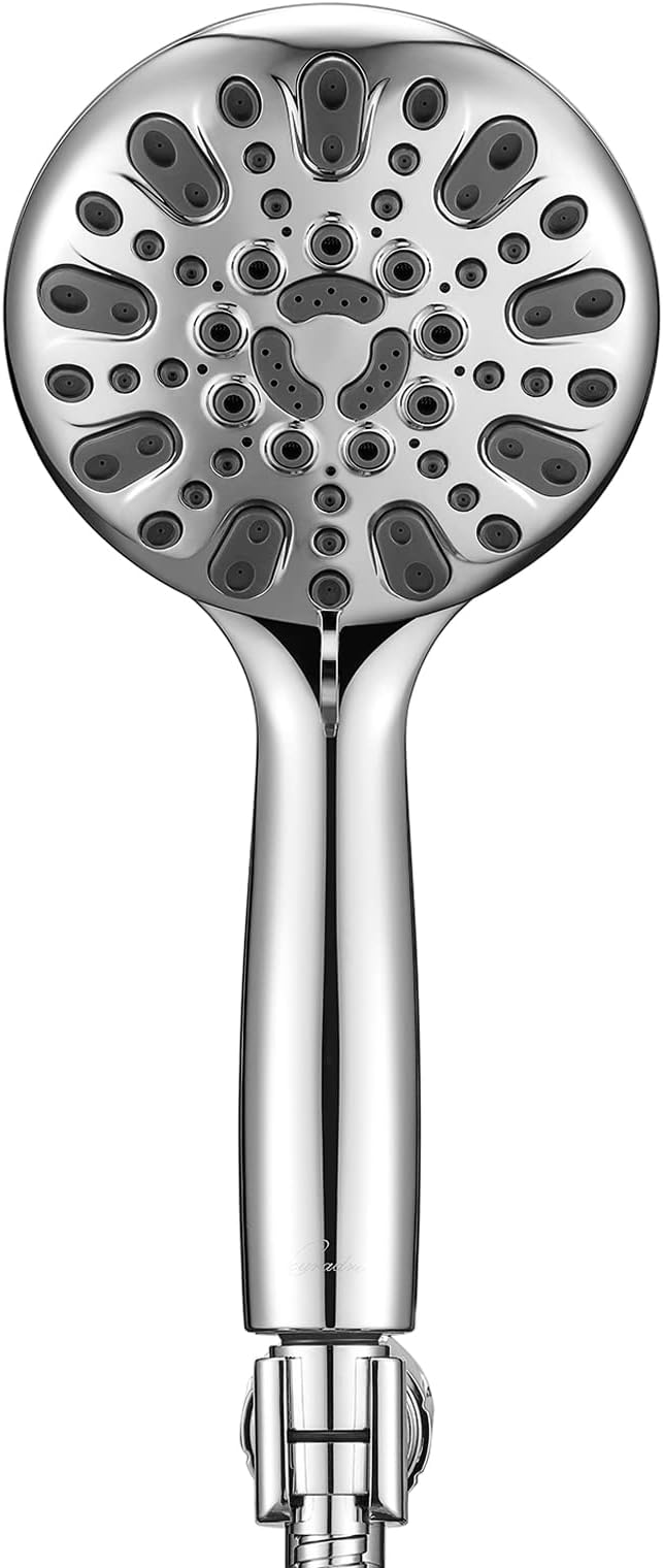 Handheld Shower Head, 6 Spray Setting High Pressure Shower Head