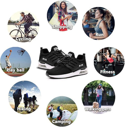 Running Shoes Men Sports Trainers Air Shock Absorbing Sneakers for Gym Fitness Jogging Athletic Walking Casual US7-12(EU39-46)
