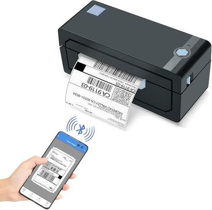 JADENS Bluetooth Thermal Shipping Label Printer  Wireless 4x6 Shipping Label Printer, Compatible with AndroidiPhone and Windows, Widely Used for Ebay, , Shopify, Etsy, USPS