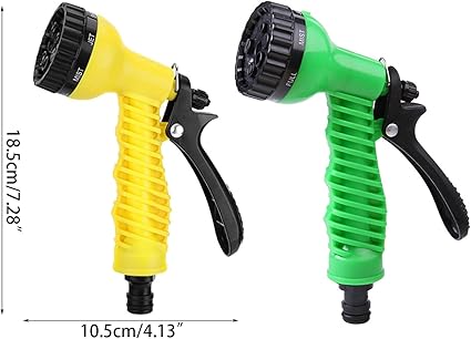 Hose Spray Guns Highly Pressure Hose Nozzles Attachments Hose Pipe Adapters 7 Pattern For Car Washing Garden Water Hose Spray Guns