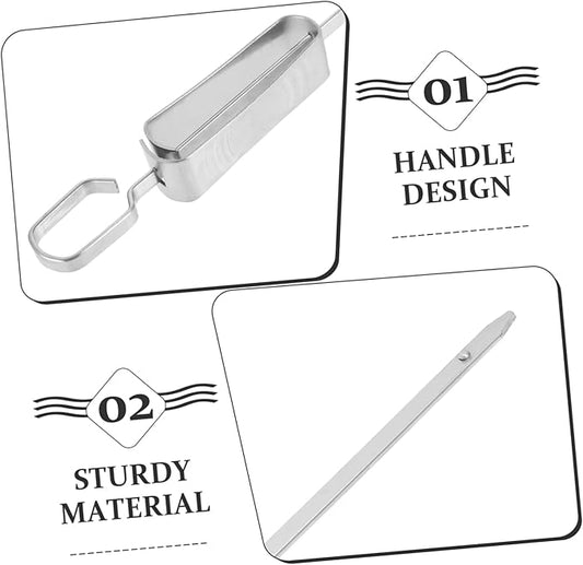 UPKOCH Stainless Steel Kebab Skewers for Bbq Grill Hooks Bbq Grill Rotisserie Kabob Skewers