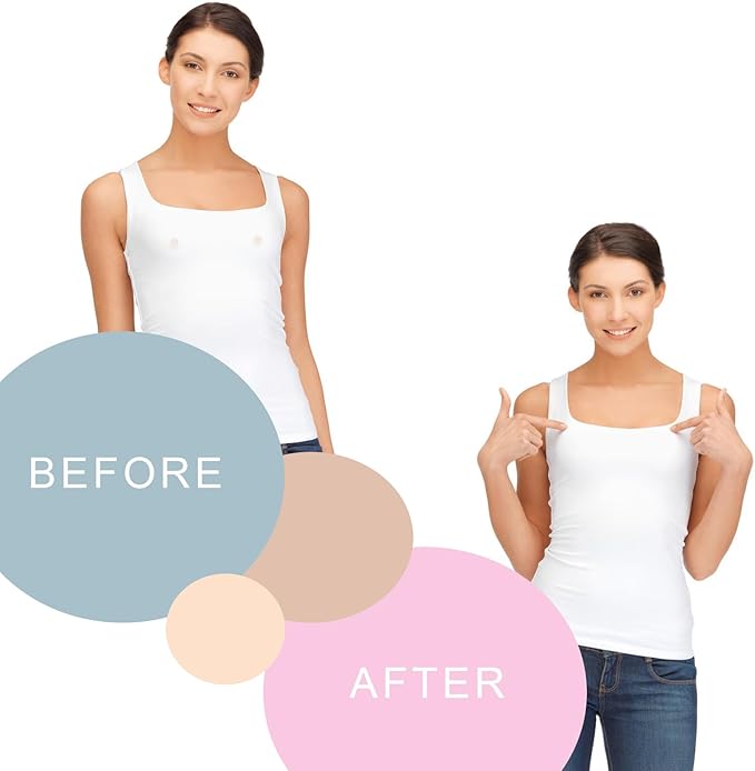Nipple Petals Cover- Sticky Silicone Nipple Pasties for Girl, Women with Soft Pad, Storage Disc and Travel CasePack