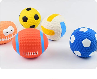 Squeaky Dog Toys,Dog Chew Toys for Aggressive Chewers Puppy Teething Toys Puppy Essentials for Large and Medium Dog (Small,Basketball)