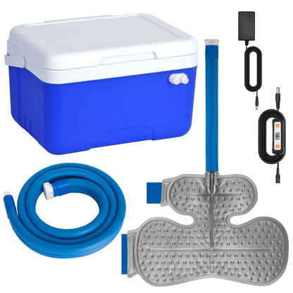 Shoulder Ice Machine Rotator Cuff Cold Therapy, Ice Machine for Shoulder After Surgery Post-Surgery Care, Timer, Compression Pad 9-Quart