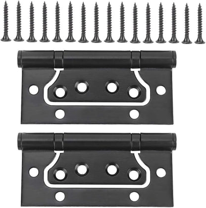 304 Stainless Steel Door Hinge Concealed Butt Hinge Black Furniture Hardware Cabinet Accessories