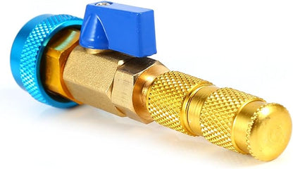 Car Valve Core Compressor Tool,Air Conditioning R134A Valve Core Quick Remover Installer High Low Pressure Tool
