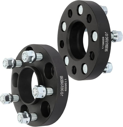 1 inches 5x4.5 5x4.5 Wheel Spacers 2Pcs 5 Lugs Hubcetric Wheel Adapters with Navajo 1991-1994 for Town Car 1981-2004 / for Aviator 2003-2005 with 70.5 Center Bore 1/2 Studs