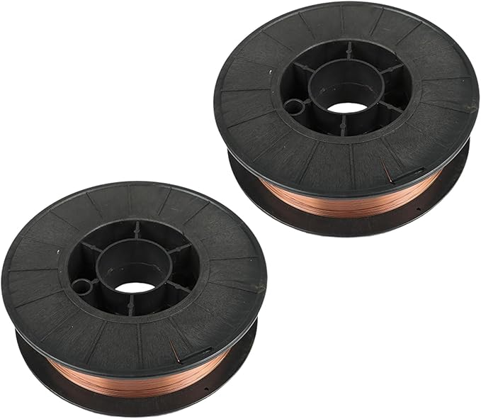 2 Spool 0.023 Inch Solid Mig Welding Wire 10 Pound Spool ER70S-6 Mild Steel Welding Wire (0.6 MM)
