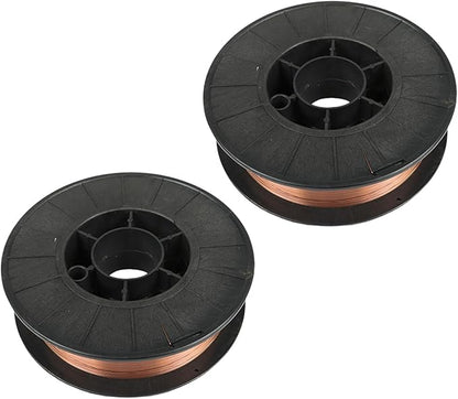 2 Spool 0.023 Inch Solid Mig Welding Wire 10 Pound Spool ER70S-6 Mild Steel Welding Wire (0.6 MM)