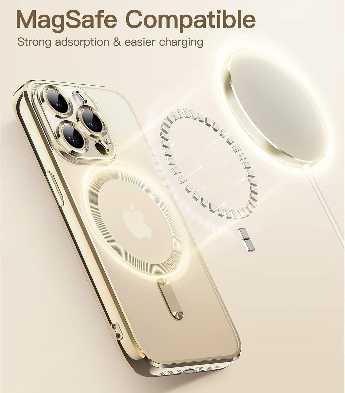JETech Soft Clear Case for iPhone 14 Pro 6.1-Inch, Camera Lens Full Protection, Compatible with MagSafe Wireless Charging, Shockproof Electroplated TPU Phone Cover (Purple)