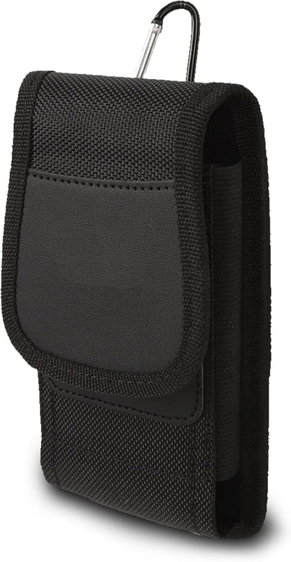 Cell Phone Purse, Nylon Belt Clip Phone Pouch with Card Slot Phone Holder Fits for 11.9cm/4.7in to 15.5cm/6.1in Smart Phones