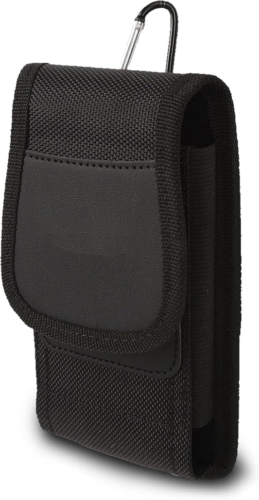 Cell Phone Purse, Nylon Belt Clip Phone Pouch with Card Slot Phone Holder Fits for 11.9cm/4.7in to 15.5cm/6.1in Smart Phones