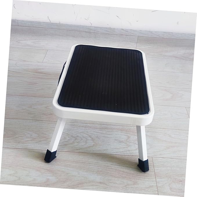 PRETYZOOM Step Stool Thick Platform Metal Folding Ladder Stool for Household Use Sturdy Stepping Stool for Adults
